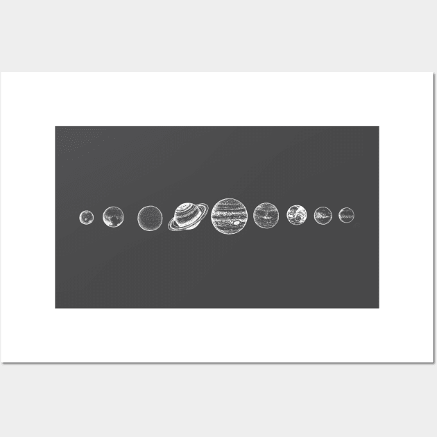 Planets In Solar System Wall Art by Hogan